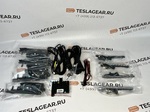 Выезжающие ручки дверей для Tesla Model 3 2018-2020 (черные ручки, белая подсветка) MX-9072