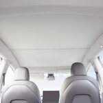 Солнцезащитные шторки на крышу полупрозрачные Tesla Model Y MY-XKZYL