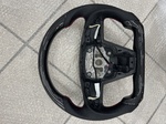 Руль круглый матовый карбон перфорация подогрев Tesla Model S/X Plaid WH-PLAID-PCH
