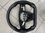 Руль круглый матовый карбон гладкая кожа подогрев черная строчка Tesla Model S/X Plaid WH-PLAID-PMCH